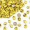 Preciosa® MAXIMA Crystal Round Stones, Czech Crystal, Dura Foiling, Round(431 11 615 Chaton), 80310 Citrine, SS18(4.2~4.4mm)