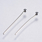 Tarnish Resistant 304 Stainless Steel Ball Head Pins, Stainless Steel Color, 19~21x0.5mm, 24 Gauge, Head: 2mm