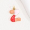 Alloy Enamel Pendants, Letter Charm, Golden, Letter Z, 25.5x19x3.5mm, Hole: 3.5x2.5mm