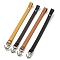 Plain Leather Cord Bracelets, with Anchor Alloy Clasps, Mixed Color, 8-5/8 inch(22cm)