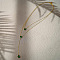 Teardrop 304 Stainless Steel Green Cubic Zirconia Pendant Double Layer Y Necklaces for Women, Golden, 17.72 inch(45cm)