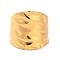 Ion Plating(IP) 304 Stainless Steel Open Cuff Ring, Wide Band Ring, Golden, US Size 8(18.1mm)