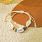 Bohemian Shell Braided Beaded Bracelets, Summer Beach Vacation Bracelets for Women