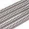 Non-Tarnish 3.28 Feet Handmade 201 Stainless Steel Cuban Link Chains, Chunky Curb Chains, Twisted Chains, Unwelded, Faceted, Stainless Steel Color, 9x6x3mm, Wire: 1.4mm