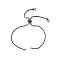 Brass Box Chains Slider Bracelet Makings, with Crystal Rhinestone Chains Tab, Gunmetal, 9-7/8 inch(25.2cm), Hole: 1.8mm