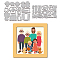 GLOBLELAND 2Pcs Family Cutting Dies Metal People Animal Die Cuts Embossing Stencils Template for Paper Card Making Decoration DIY Scrapbooking Album Craft Decor