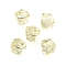 Glass Imitation Austrian Crystal Beads, Polygon, Faceted, Light Goldenrod Yellow, 7x7.5x7.5mm, Hole: 1.2mm
