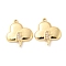 Brass Micro Pave Cubic Zirconia Pendants, Long-Lasting Plated, Cloud, Golden, 17x15.5x2.5mm, Hole: 1mm
