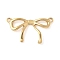 304 Stainless Steel Bowknot Connector Charms, Golden, 17x28x3mm, Hole: 1.6mm