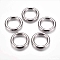 CCB Plastic Linking Rings, Platinum, 38x6mm, Inner Diameter: 25mm