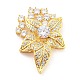 Боковые подвески из латуни с прозрачным фианитом KK-P243-05G-1