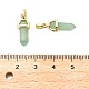 Подвеска с двумя концами из натурального зеленого авантюрина G-H097-01G-04-3