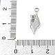 Латунные микро проложить кубического циркония подвески KK-I352-34P-01-3