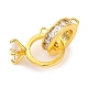 Латунные микро проложить кубического циркония подвески KK-U039-04G-2