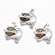Кулоны с котятами из унакита G-J386-C16-1
