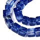 Синий арбуз камень стеклянные бусы пряди G-T139-6x6-22A-3