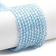 Натуральные бусы из голубого топаза нити G-H079-A02-03-1
