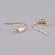 Латунные крючки для сережек KK-L198-013G-2