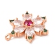 Подвески из кубического циркония с покрытием из латуни KK-R150-14-4