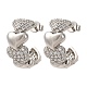 Серьги-гвоздики из циркония EJEW-D322-07P-01-4