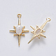 Латунь стекло амулеты X-KK-T049-059G-02-NF-2