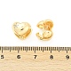 Серьги-кольца из латуни с прозрачным фианитом EJEW-Q016-07G-4