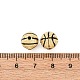 Круглые латунные микро проложить кубического циркония бусы KK-H002-02A-G-RS-3