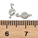 Латунные подвески из прозрачного кубического циркония KK-H078-09C-P-3