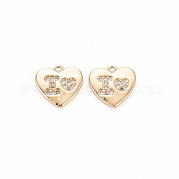 Латунные микропаве прозрачные кубические циркониевые подвески KK-S364-103