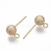 Латунные шариковые серьги KK-T048-010GB-NF