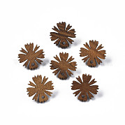 Серьги-гвоздики из орехового дерева MAK-N032-036
