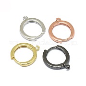 Латунные серьги-обручи PALLOY-F249-19