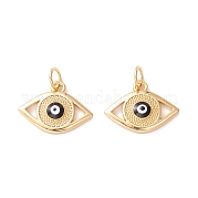 Подвески из латуни с эмалью в стойку KK-D073-28G-01