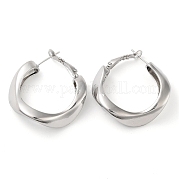 Латунные серьги обруча EJEW-K276-09P