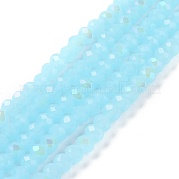 Стеклянные бусины с гальваническим покрытием  EGLA-A034-J3mm-L06