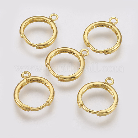 Латунные серьги-обручи X-KK-R058-143G-1
