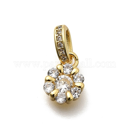 Латунные микро проложить кубического циркония подвески KK-Z093-41G-1