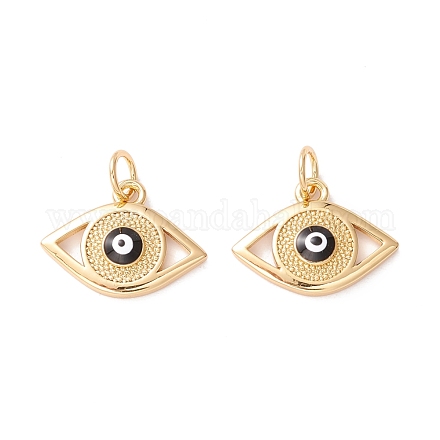 Подвески из латуни с эмалью в стойку KK-D073-28G-01-1