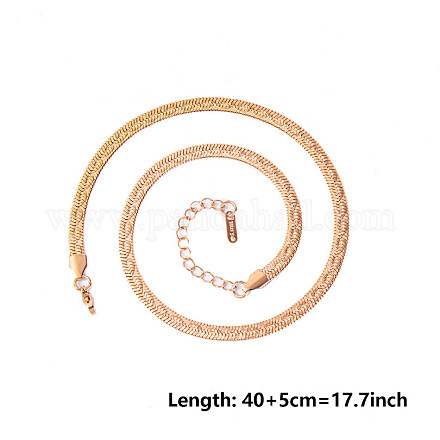 5 мм унисекс змейка из нержавеющей стали 304 ожерелья DL8400-3-1