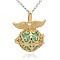 Golden Tone Brass Hollow Round Cage Pendants, with No Hole Spray Painted Brass Ball Beads, Medium Turquoise, 28x27x20mm, Hole: 3x8mm