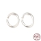 925 Sterling Silver Open Jump Rings, Oval, Silver, 18 Gauge, 7.5x6x1mm, Inner Diameter: 4.5x5.5mm, about 71pcs/10g