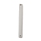 Non-Tarnish 304 Stainless Steel Connector Charms, Rectangle Links, Stainless Steel Color, 40x4x1.4mm, Hole: 1.2mm