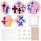 DIY Pendant Making, with Silicone Molds, Plastic Measuring Cup & Pipettes, Latex Finger Cots and Wooden Craft Sticks, Mixed Color