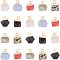 SUPERFINDINGS 21pcs 7 Styles Polygon Electroplate Gemstone Charms Mixed Stone Pendents Quartz Charms with Storage Box for Jewelry Making 11~12x8x8mm