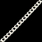 Unwelded Iron Twisted Chains, Curb Chains, with Spool, Silver Color Plated, 3.3x2.1x0.6mm, about 328.08 Feet(100m)/roll