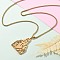 201 Stainless Steel Religion Pendant Necklaces, Jesus with Cross, Real 18K Gold Plated, 23.23~23.62 inch(59~60cm)