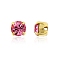 Preciosa® MAXIMA Crystal in Sew-On Cup, Czech Crystal, 719 35 021 Chaton(Round), Golden, 70010 Rose, SS16(3.8~4mm)