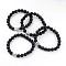 Buddha Head Natural Lava Rock Beaded Stretch Bracelets, with Tibetan Style Alloy Beads, 55mm