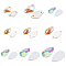 SUPERFINDINGS 300Pcs 9 Styles Fishing Attractor Spinner Blades Spoons Blades Faceted Teardrop Horse Eye Shape Spinner Blades for Lure Making Hard Lures Worm Spinner Baits