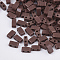 2-Hole Glass Seed Beads, Opaque Colours, Rectangle, Coconut Brown, 4.5~5.5x2x2~2.5mm, Hole: 0.5~0.8mm, about 2000pcs/bag